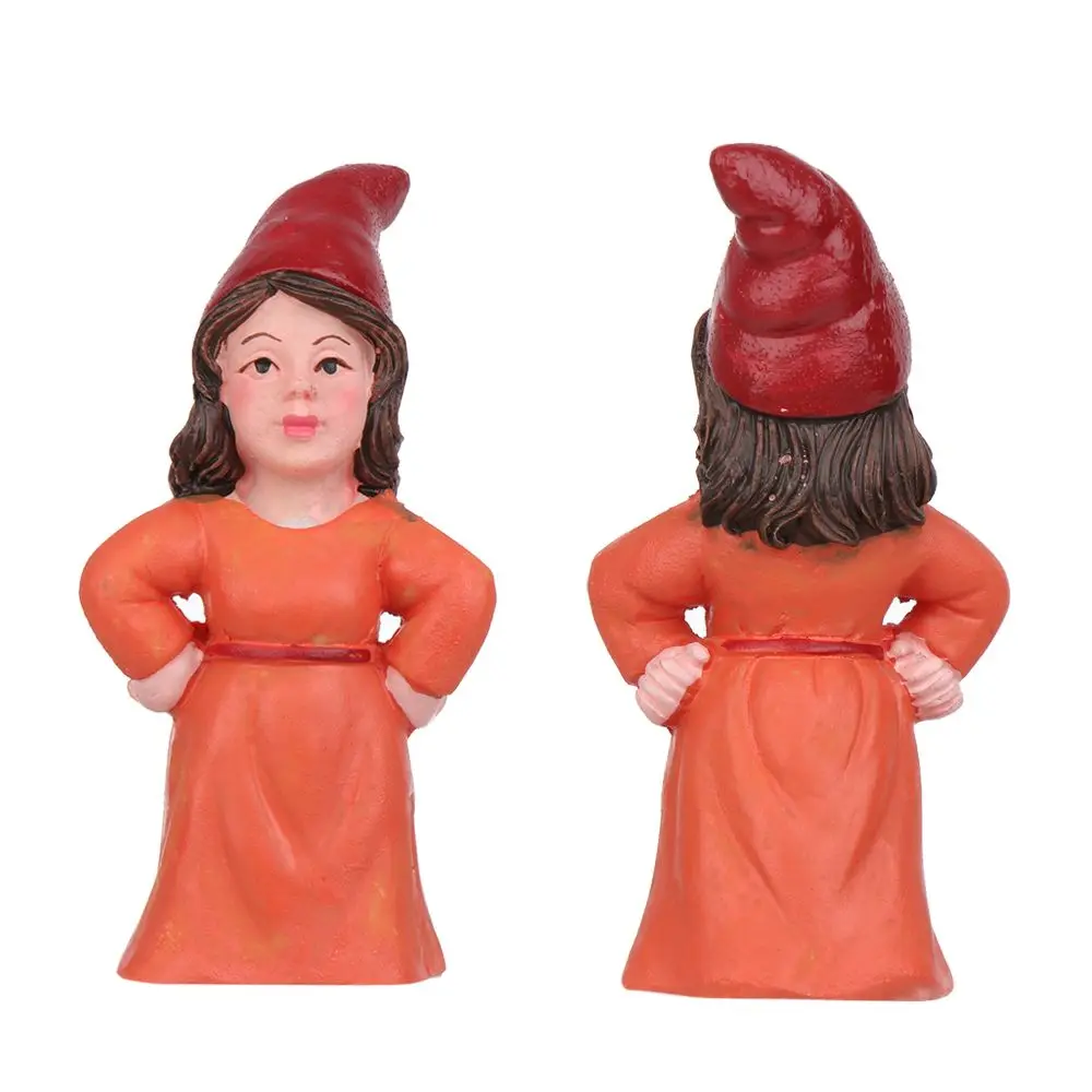 المناظر الطبيعية الصغيرة الزهرية الحلي الجنية حديقة الزينة ركوب خنزير جنوم أنثى عفريت تمثال مصغرة قزم تمثال #3