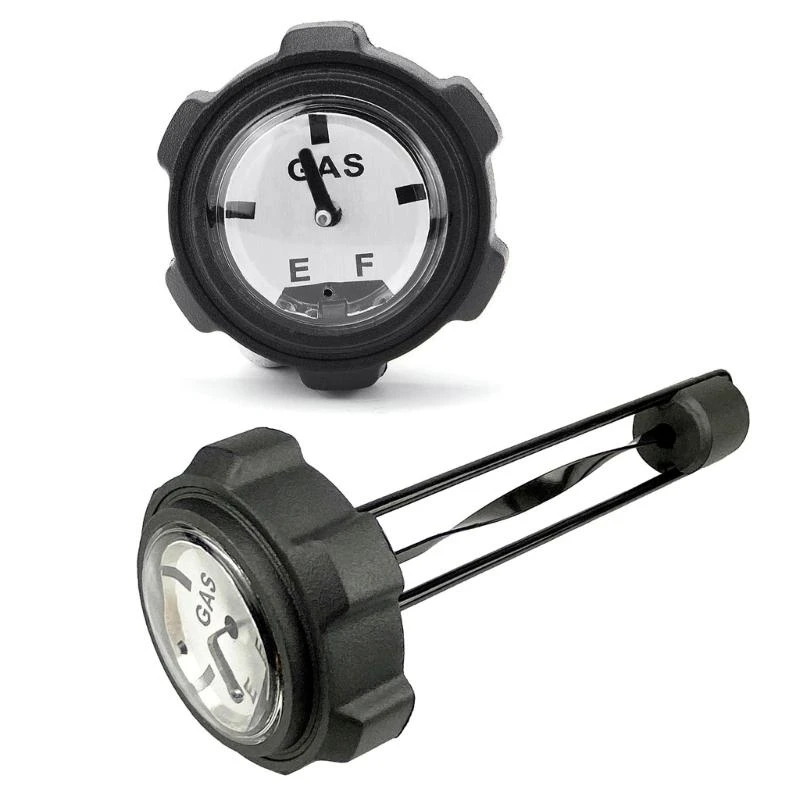 T3LF 7.3''/15.9 Depth Snowmobile Screw on Non-Vented Gas Caps with Gauge