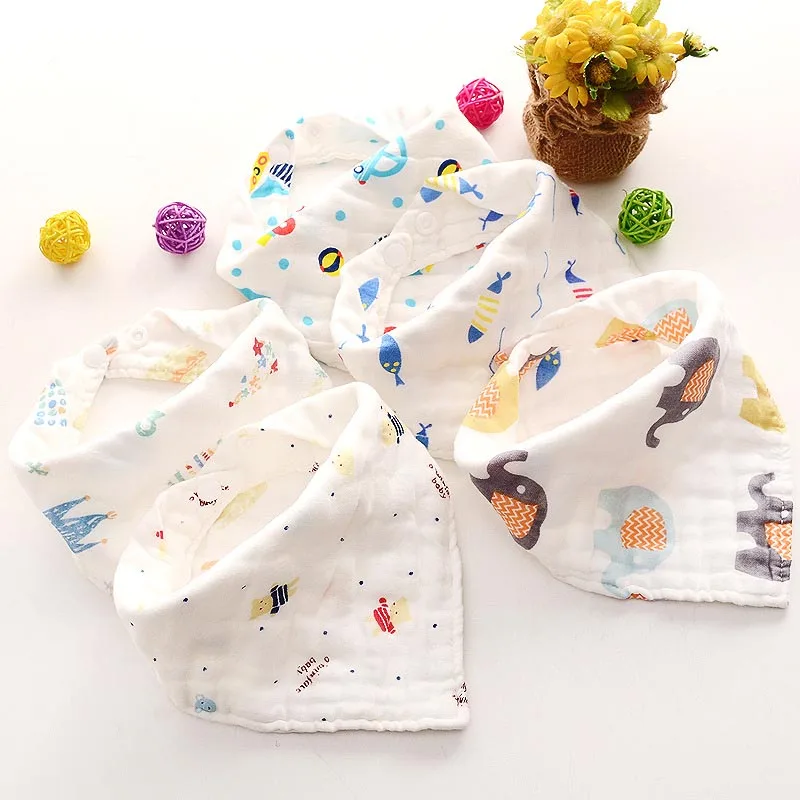 

Baby Bib Soft Cotton Baby Drool Bibs Cute Triangle Scarf Comfortable Drooling and Teething Towel Saliva Towel for Newborn