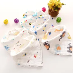 Bavoir en coton doux pour bébé, mignon, écharpe triangulaire, serviette confortable pour bave et dentition, serviette de salive pour nouveau-né