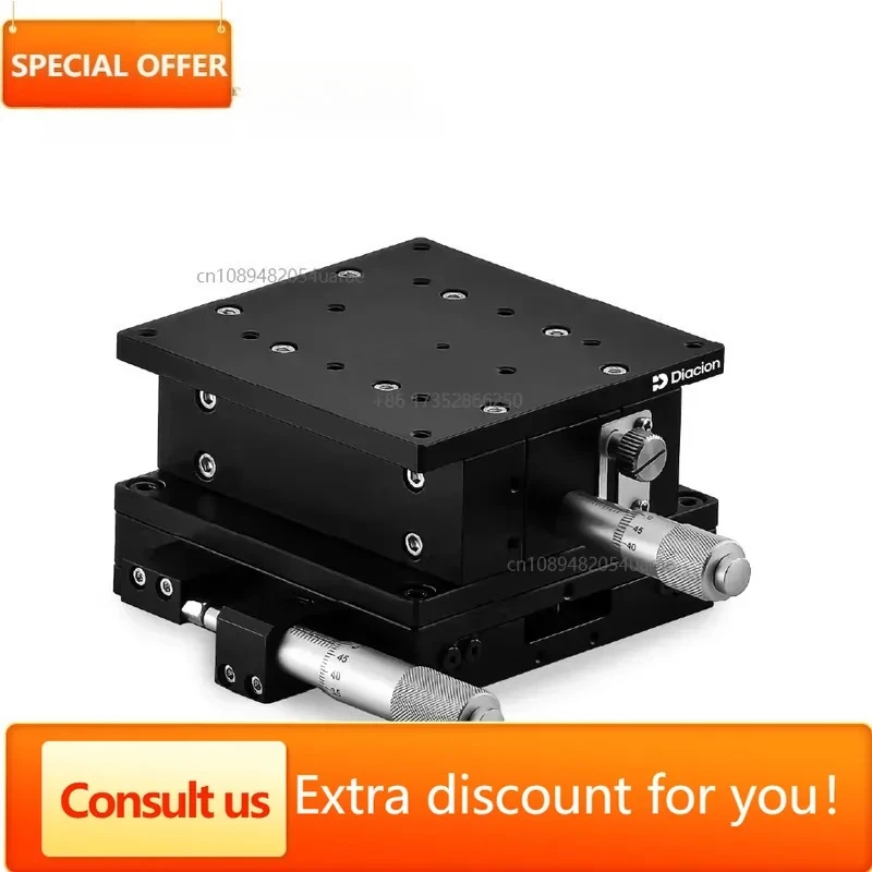 High Load XZ Multi-axis Linear Positioning Stage 80 90 125mm Aluminum Linear Ball Guide Table Vision Inspection Alignment System