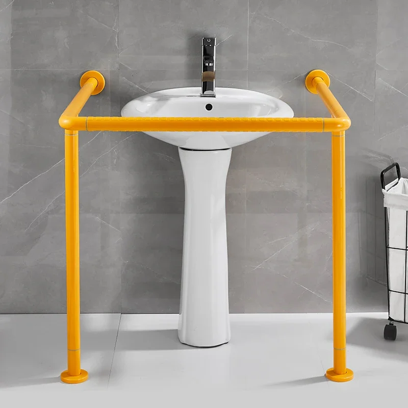 Łazienka ze stali nierdzewnej Kolumna bez barier Poręcz umywalkowa Rama bezpieczeństwa Szyna Umywalka Chwyty Uchwyt Poręcz do mycia rąk