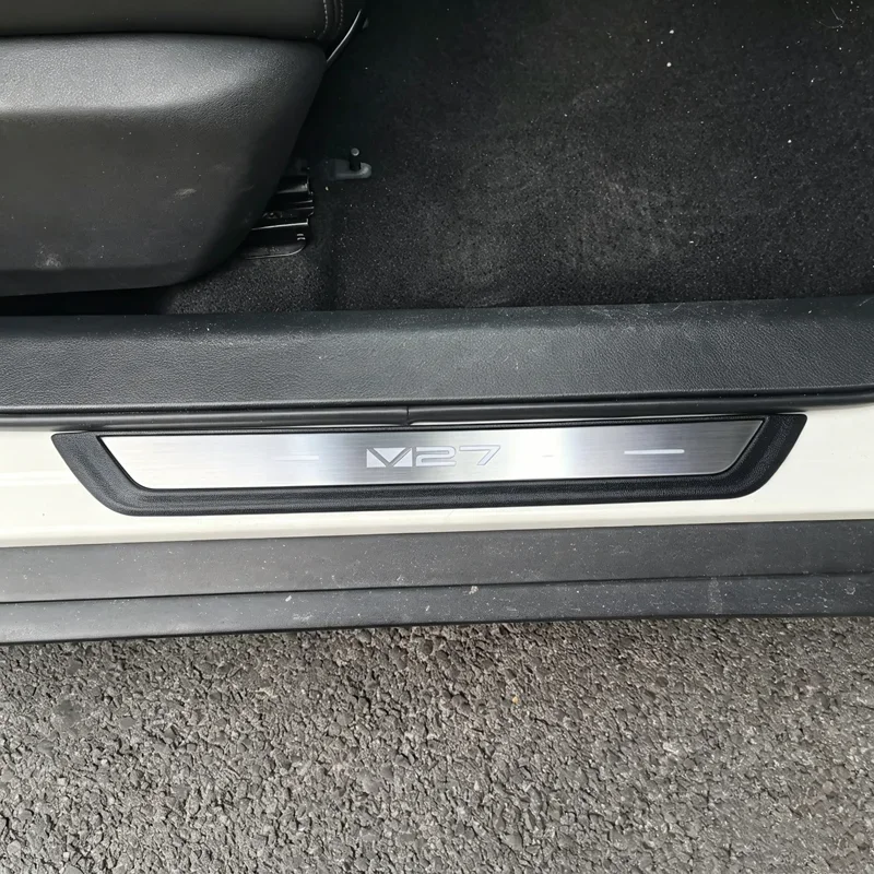 For CHERY iCAR V27 2026 Accessories Car Door Sill Scuff Plate Protector Stickers Cover Threshold Foot Strips  Styling