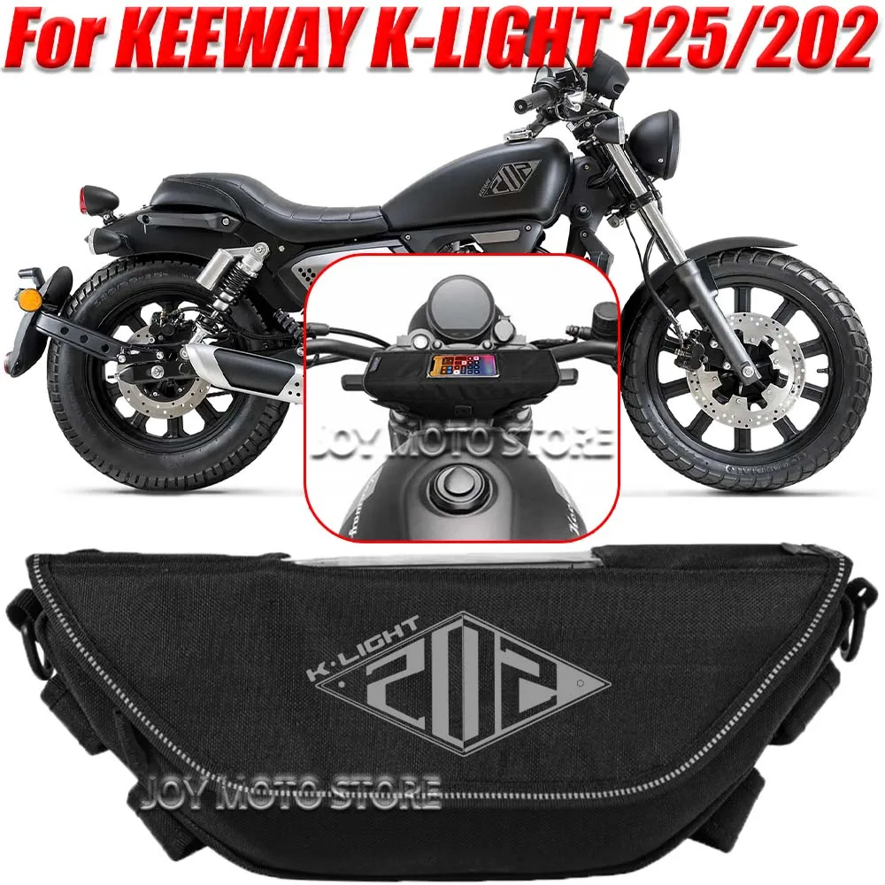 For Keeway K-light 125 202 Motorcycle Accessories Tools Bag Waterproof and Dustproof Convenient Travel Handlebar Bag