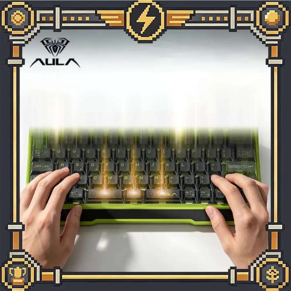 Aula AG63 Magnetic Switch Keyboard All Aluminum Wired RT0.001mm Low Latency RGB Hot Swap Gaming Mechanical Keyboard Accessory