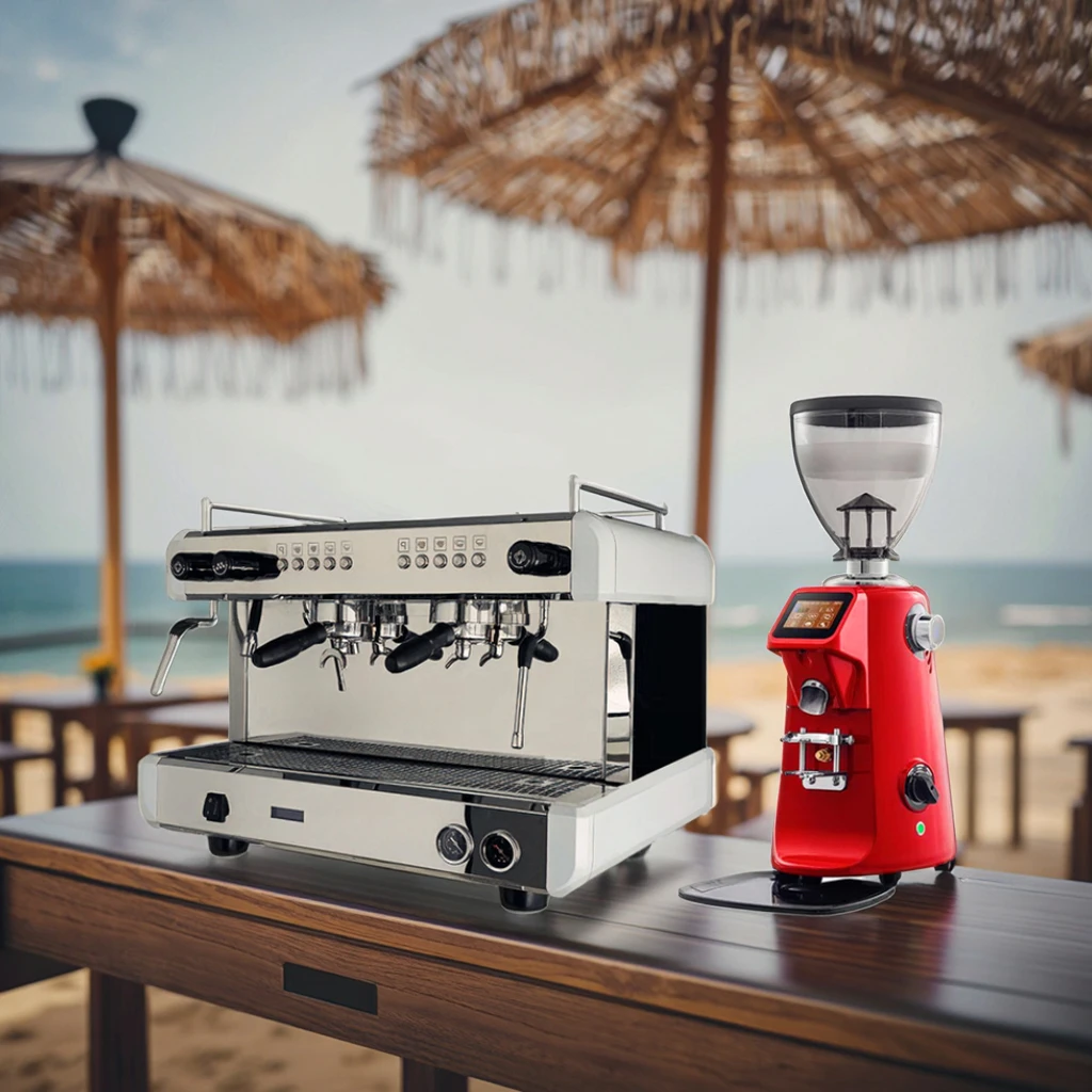 Professional 2 Group Italian Cappuccino Commercial Barista Espresso Coffee Machine Maker for Cafe Business