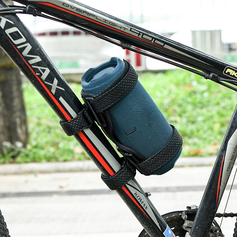 Speaker Holder For Bike/Golf Cart/Boat Railing Adjustable Strap Bike Speaker Stand Bracket For Cylindrical Or Square Speakers