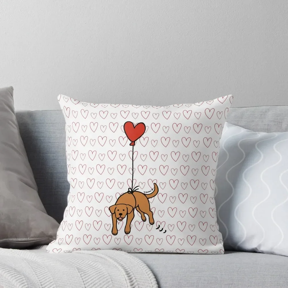 Fox Red Labrador Floating in the Air Throw Pillow Custom Cushion Luxury Cushion Cover Cushions For Sofa Pillow