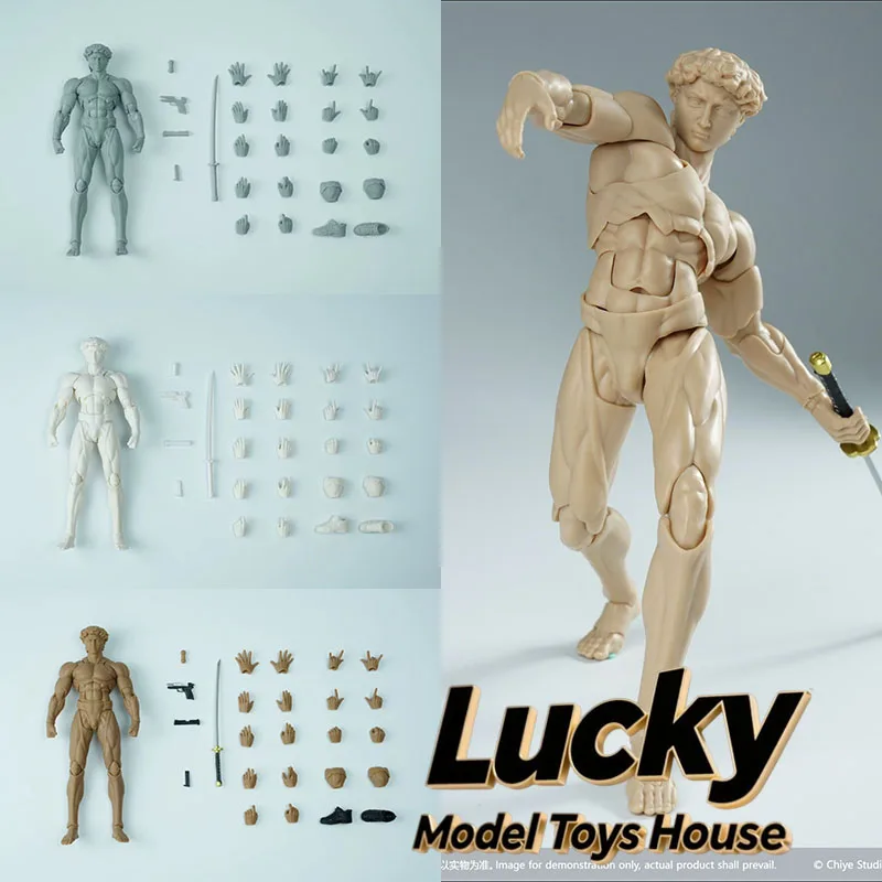 CHIYESTUDIO 1/12 Scale David Male Soldier Super Flexible Model Body Toys Accessory For 6inch Action Figure Diy Decoration