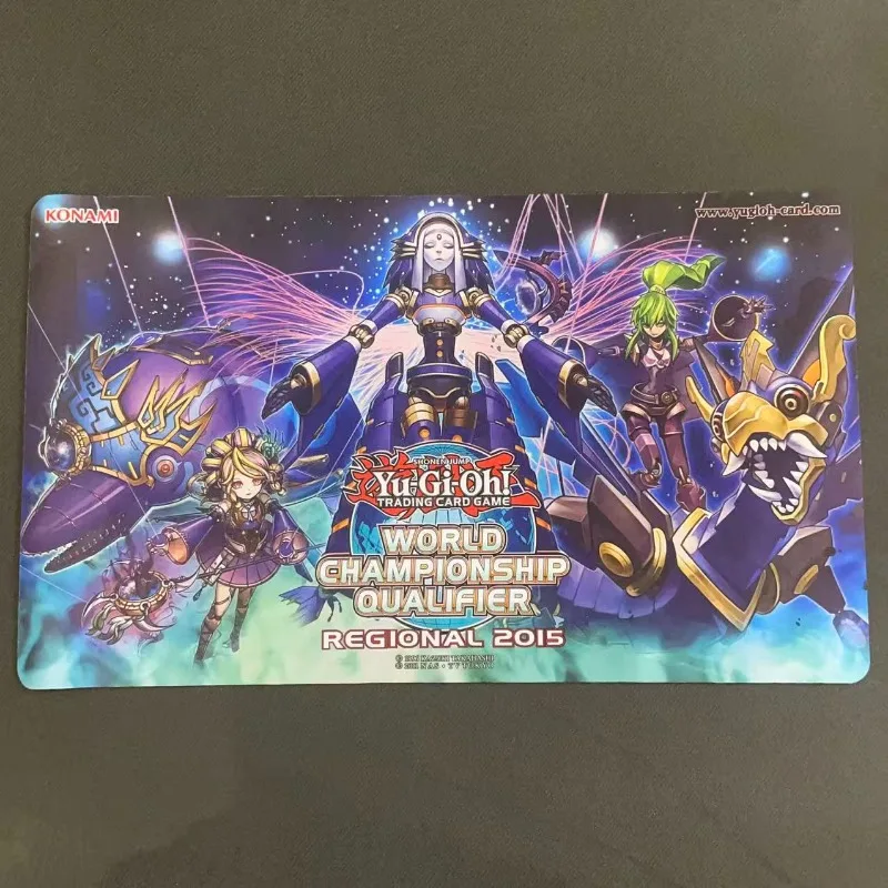 600x350mm suitable for Yu-Gi-Oh! DIY Playmat Labrynth/Qliphorse/Sky Striker Ace 2mmseamless edge single player card pad