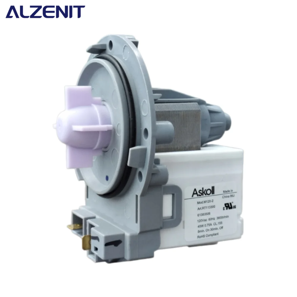 

New For LG Washing Machine Drain Pump Motor M120-2 EAU61383506 120V 60Hz 45W Washer Drainage Replacement Parts