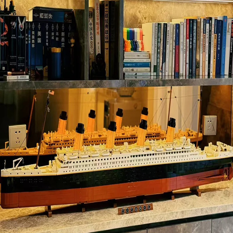 Nuevo 9090 Uds Titanic gran crucero barco de vapor ladrillos bloques de construcción juguetes para niños regalos