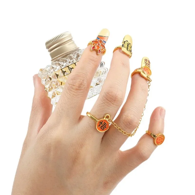 Dragon Ball Anime Peripheral Fake Nails High Appearance Exquisite Realistic Fingers Nail Art Cute Fashion Press on Nails
