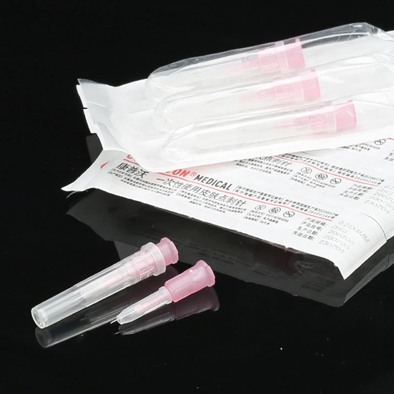 31G 4mm Adjustable Small Needle Disposable 31G Medical Micro-plastic Injection Cosmetic Sterile Needle Eyelid Tool Parts