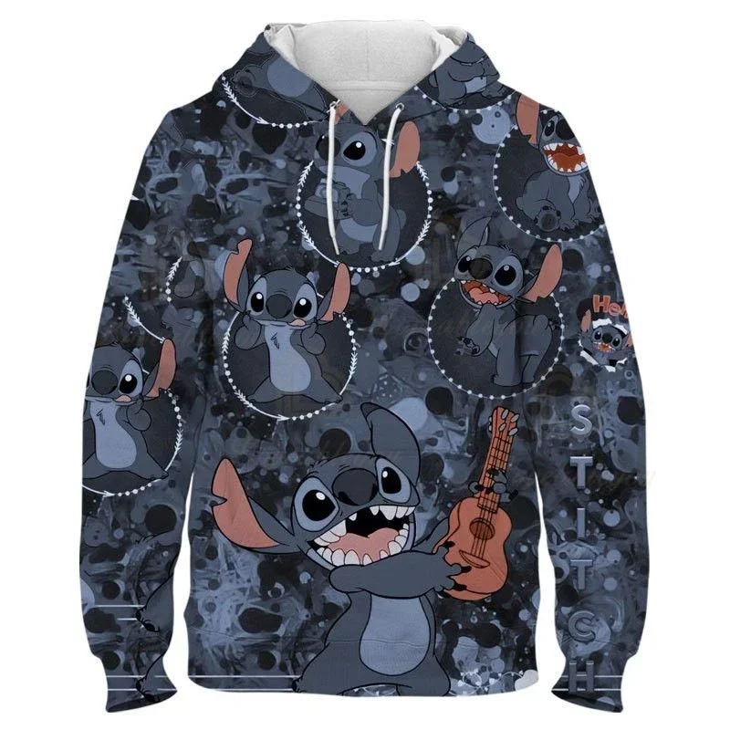 Hip Hop Hoodies Dis Stitch 3d Hoodie Men Women\'s Fashion Hooded Sweatshirt Kids Clothing Jackets Anime Clothes