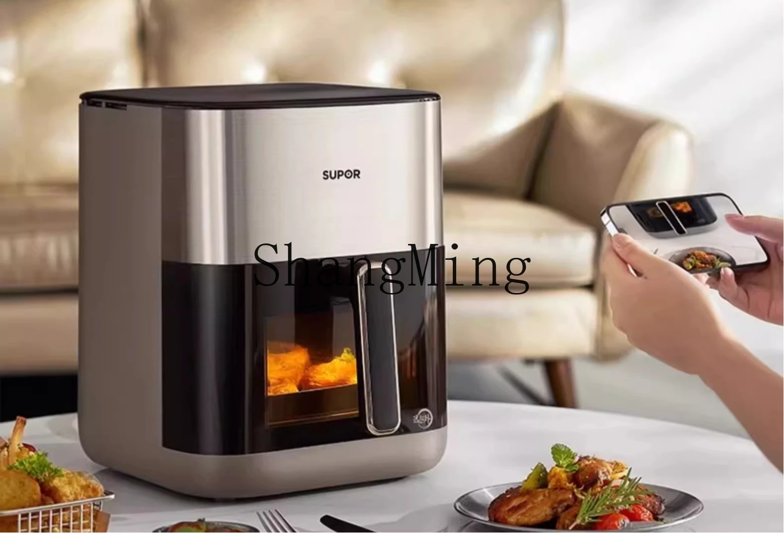 Воздушная фритюрница ZYY, бытовая многофункциональная духовка большой емкости, новая электрическая фритюрница