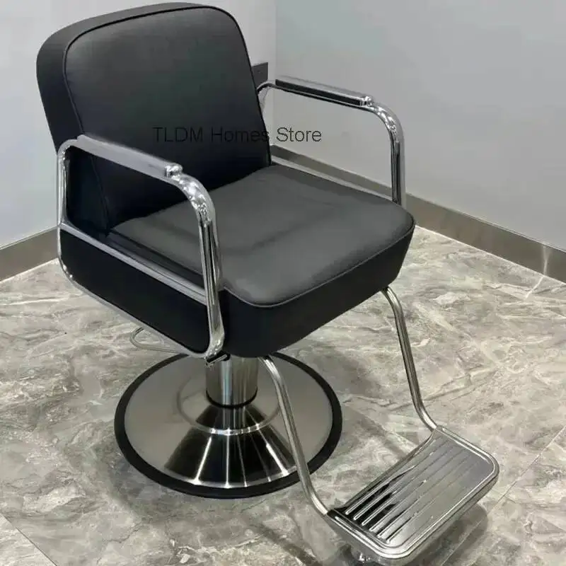 

Classic Nordic Barber Chair Comfy Backrest Swivel Minimalist Barber Chair Adults Modern Silla Ruedas Beauty Salon Furniture