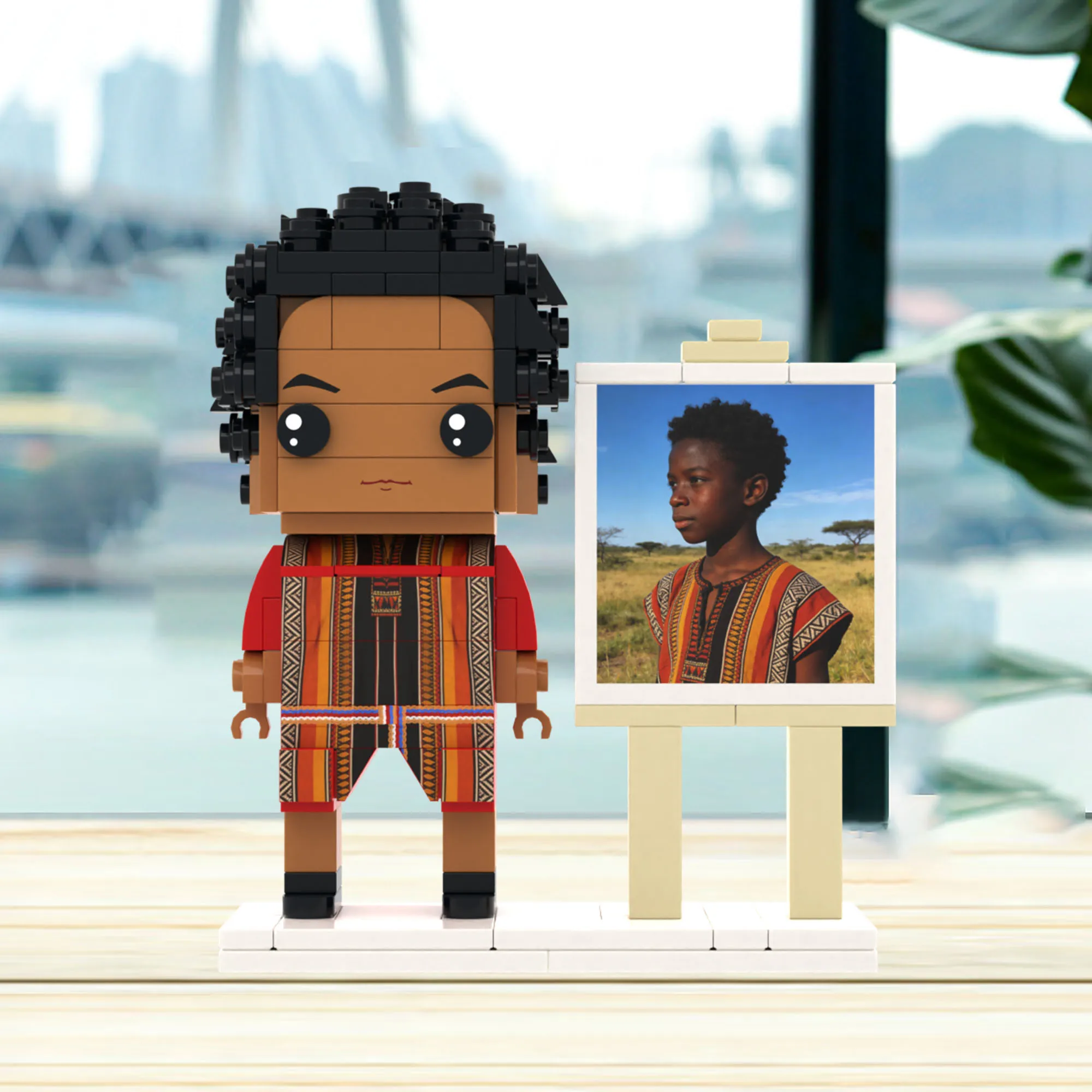 

Personalized One People Figure Building Blocks My Custom Brickfigures Granules Photo Customization Assembly Toys Ornament