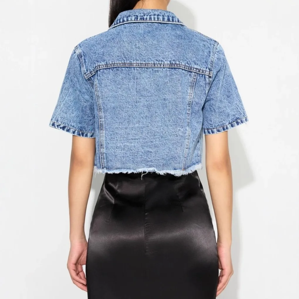 Casual Lapel Collar Jacket Slim Fit Elegant Commuter with Three Quarter Sleeve Summer Regular Sleeve Commuter Style for Women