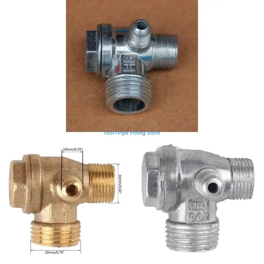 F92B 3 Port Brass Air Compressor Air Central-Pneumatic Compressor DIY-Home Tool