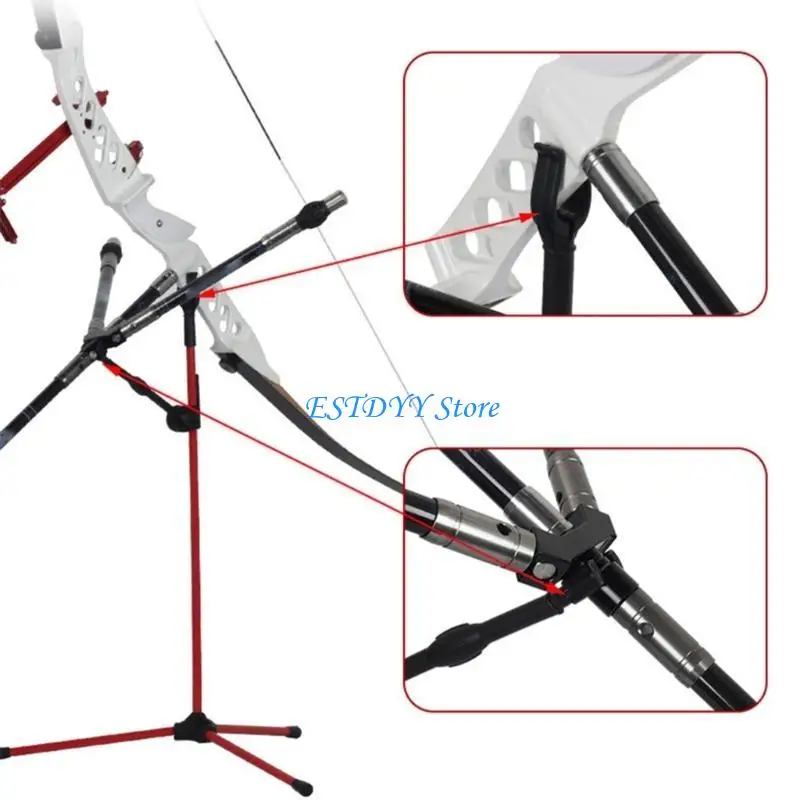 

G6DE Bow Rack Sports Archerys Bow Stands Recurve Bow Holder Foldable