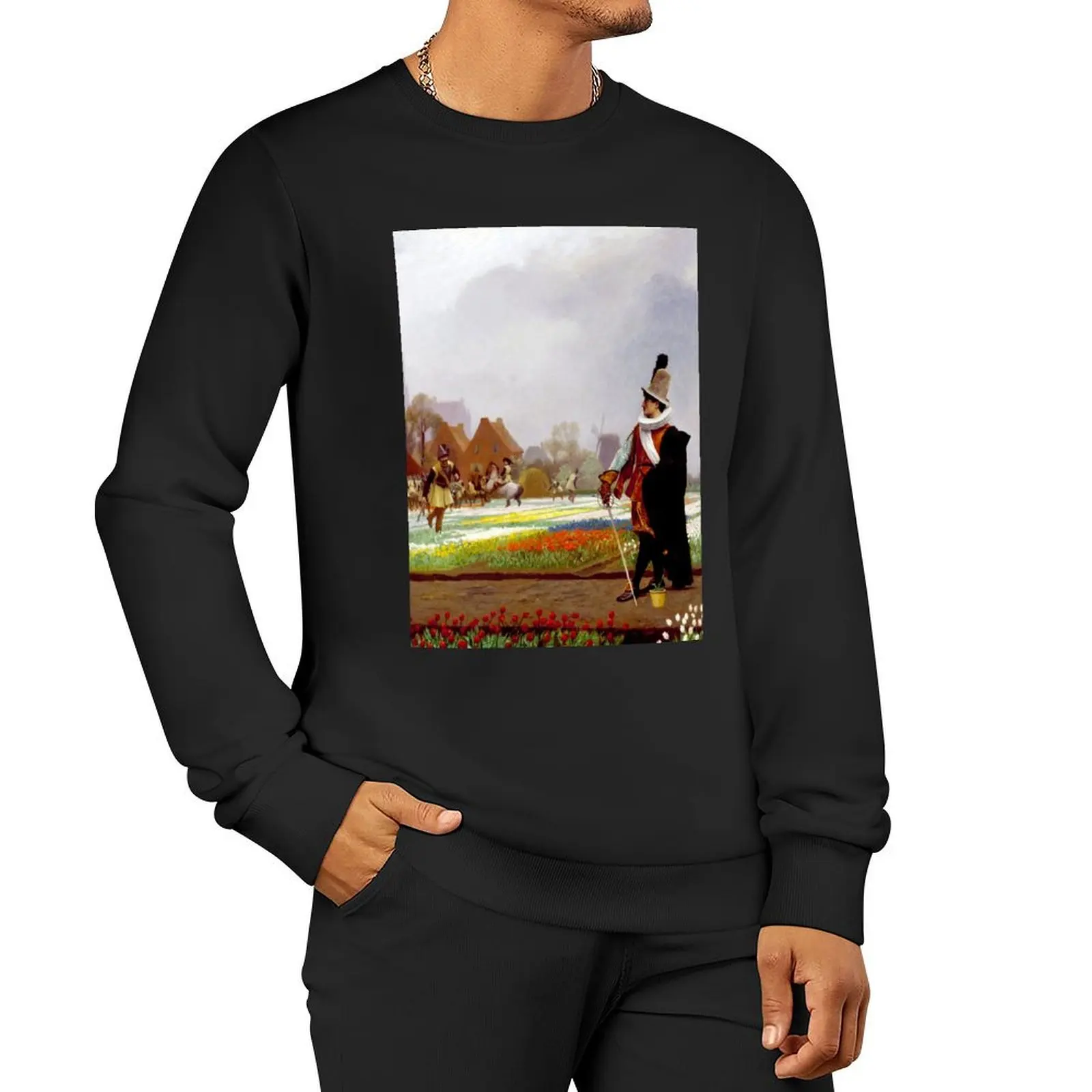 The Tulip Mania by Gerome Pullover Hoodie men's sweat-shirt set tracksuit men's sweatshirts