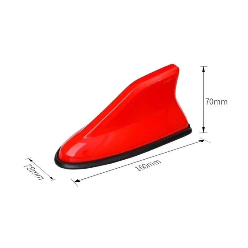 16cm Universal Carbon Fiber Look Car Roof Top Mount Shark Fin Aerial Antenna Toppers Auto Radio AM FM Antenna Signal Amplifier