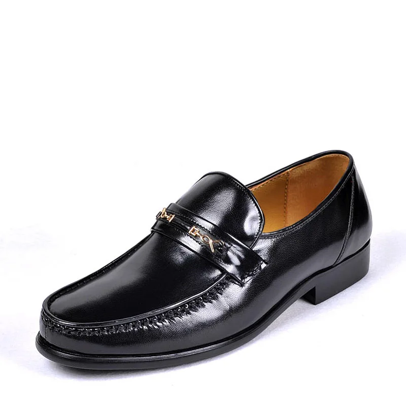 

Men's Italy Loafers Leather Male Casual Office Business Dress Shoes For Men Fashion Party Wedding Formal Footwear