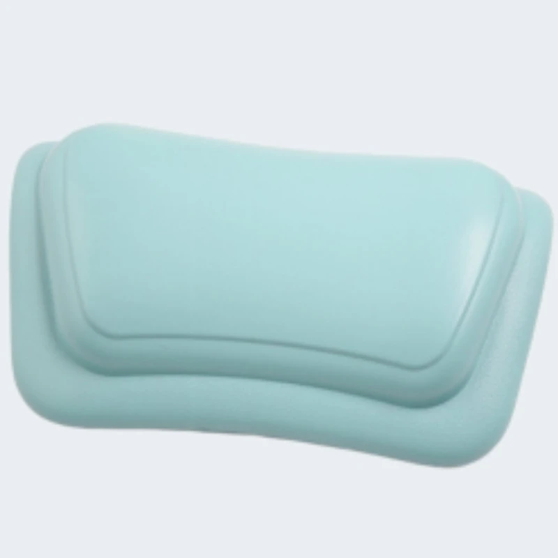 Cuscino antiscivolo in PU per uso domestico hotel SPA cuscino per vasca da bagno cuscino per collo impermeabile ventosa in silicone accessori per