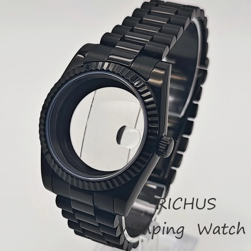 

36mm/39mm Sapphire Glass Black Case Suitable For NH35 NH36 ETA2824 PT5000 Miyota8215 DG2813 Movement Watch Accessories