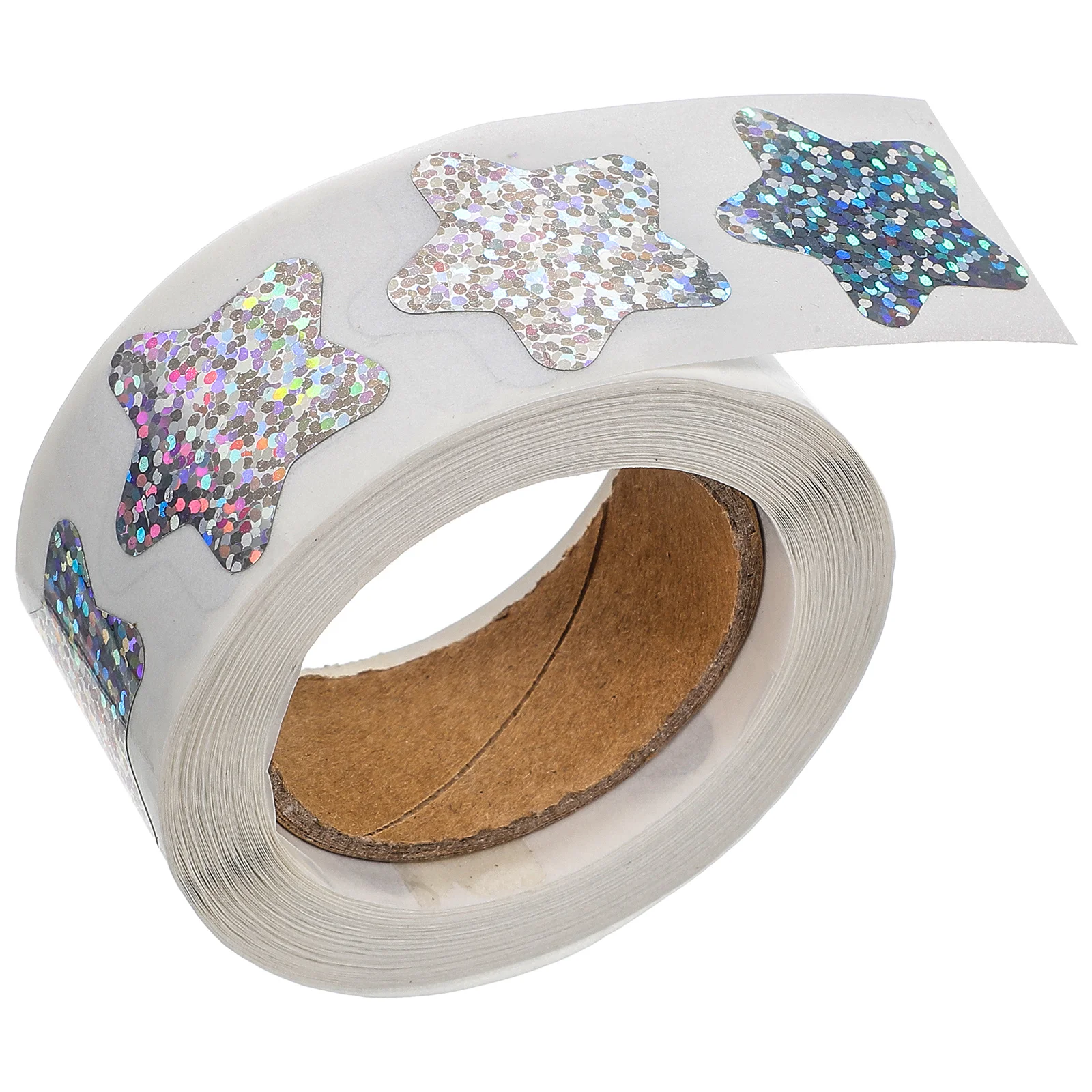 

1 Roll Star Sticker Glitter Reward Stickers For Kids Classroom Crafts Party Decorative Label Stickers Small Stars For