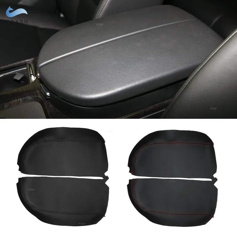 Car Inner Accessories Center Console Armrest Box Cover Microfiber Leather Trim For Acura MDX 2007 2008 2009 2010 2011 2012 2013