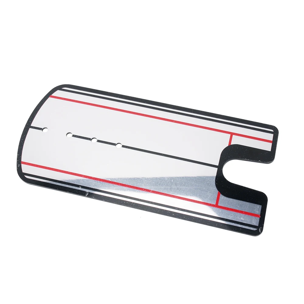 Golf Putting Alignment Mirror with Putting Cup Combo Portable Swing Training Aids Practice Putting Trainer with Hole Cup Set