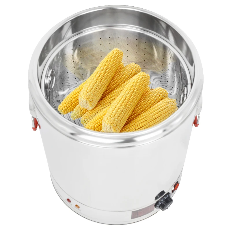 Super larger capacity stainless steel commercial electric sweet corn steamer for canteen/hotel/restaurant