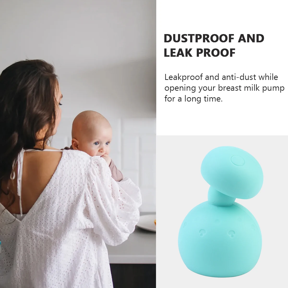 

Adorable Pump Stopper Leak-Proof Breast Milk Storage Plug Portable Food-Grade Silicone Cap For Breast Milk Container Practical