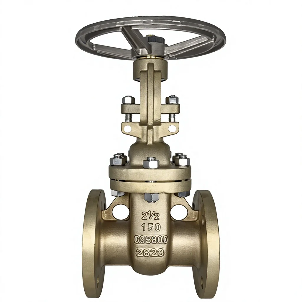 US-standard Manual Nickel-aluminum Bronze Flanged Gate Valve C95800 Marine-grade 150LB 300LB Seawater Desalination Offshore