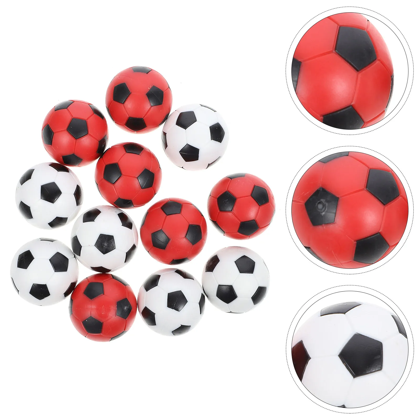 

12Pcs Table Football Balls Replacement Table Soccer Game Balls for Mini Foosball Tables Easy Storage Long-Lasting Plastic