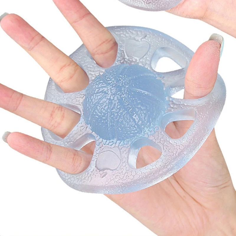 U2JB 8 Hole Hand Strengthener TPE Soft Elastic Finger Grip Exerciser Hand Exerciser