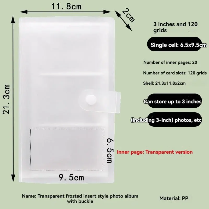 محتوى ألبوم الصور بولارويد 120/240 فتحة |   كتاب صور ألبوم بولارويد |   تخزين الصور للبطاقات البريدية |   ألبوم البطاقات |   COD