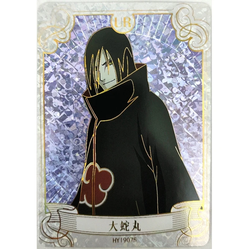 Anime NARUTO Rare UR Refraction Foil Sasori Zetsu Uchiha Itachi Pain Toys for boys Collectible Cards Christmas Birthday Present