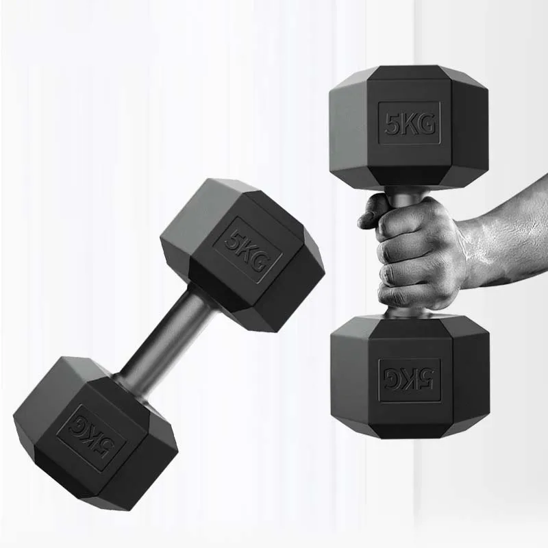 5kg  Hexagonal Dumbbell Dumbbell Household Fitness Equipment