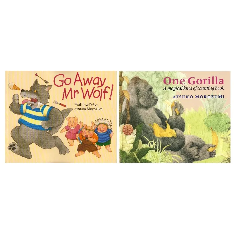 

Go Away Mr Wolf One Gorilla English Flip Book Children's Early Education Reading Import Edition