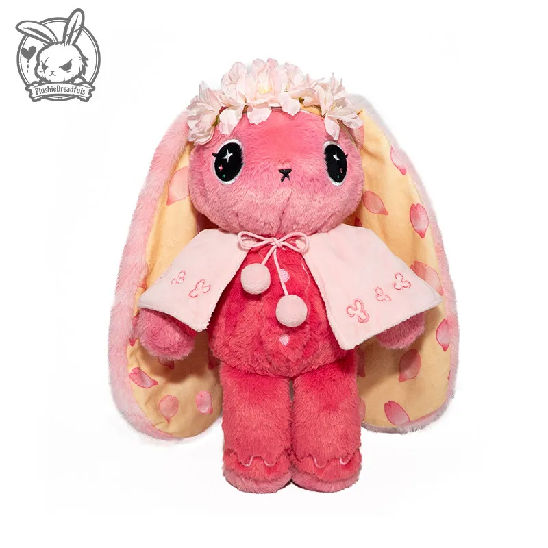 Plushie Dreadfuls Pink Rabbit Plush Toy Sakura Bunny Stuffed Doll Cute Soft Plushie For Home Decor Surprise Birthday Gift
