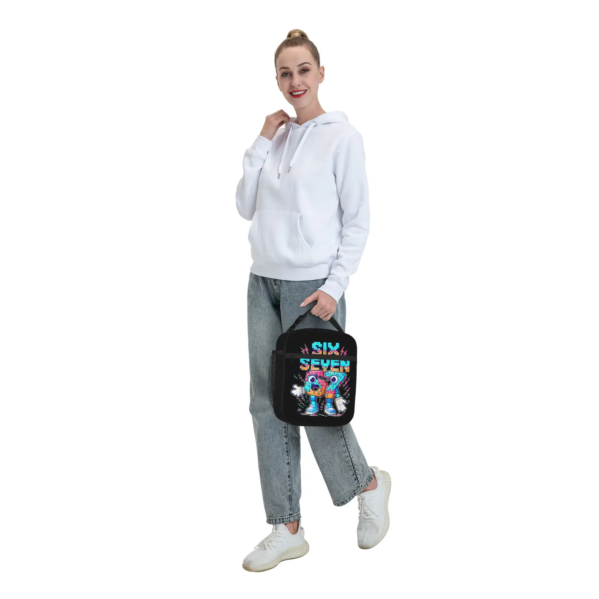 Funny Meme 67 Six Seven Thermal Insulated Lunch Bag for Picnic  Portable Food Container Bags Thermal Cooler Food Box