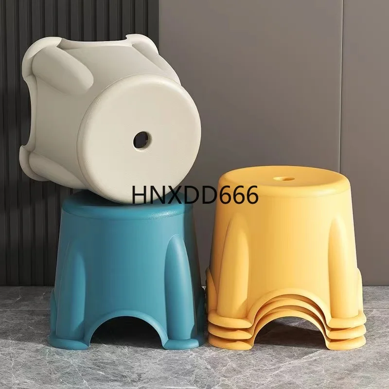 

Пластиковый низкий табурет для дома, штабелируемый толстый низкий табурет, диван