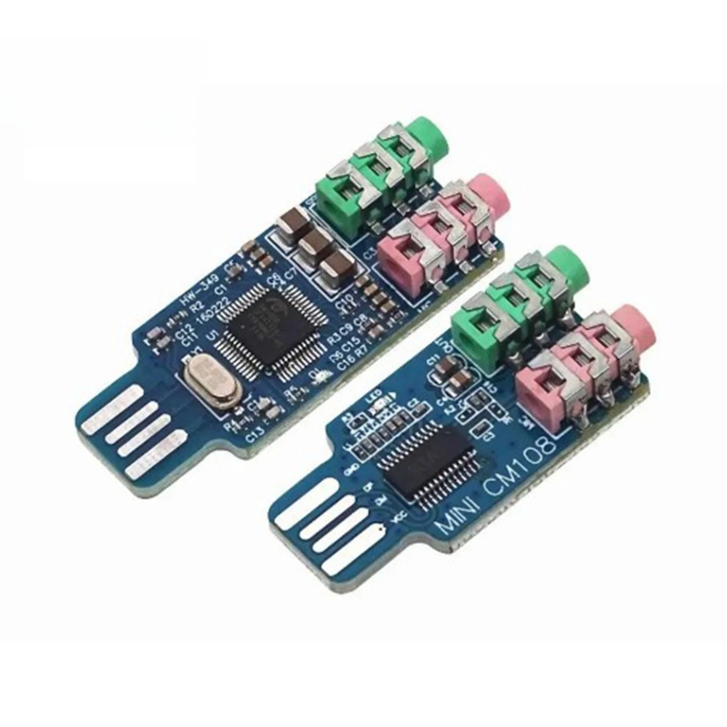 

CM108 USB Sound Card Module External Audio Card for Desktop Laptop Plug-and-Play