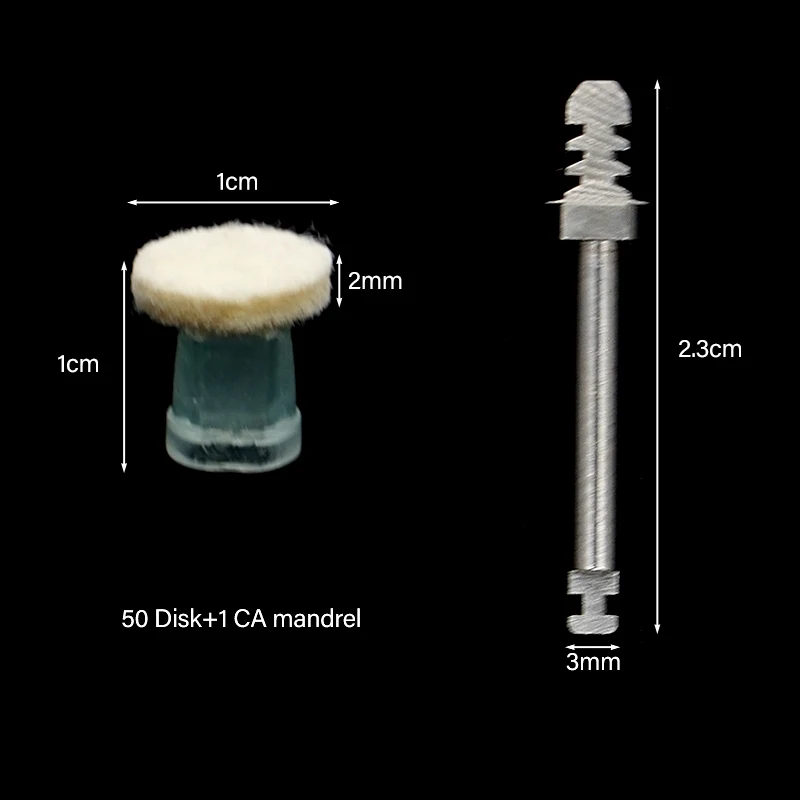 

Dental Composite Resin Polishing Disc Set Felt Polishing Cloth Impregnated Polishing Mandrel Felt Wheel Handle Fixing Rod