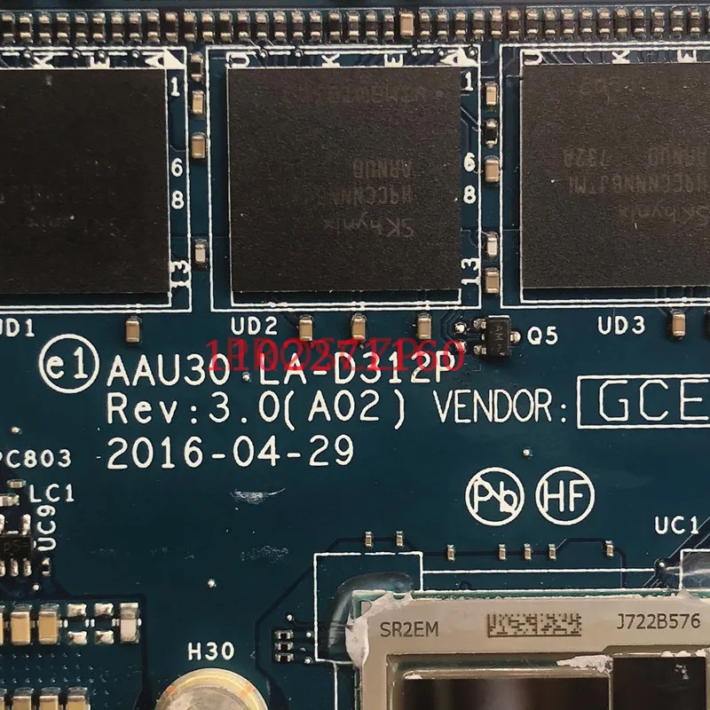 

For DELL 7370 CN-02472N 02472N 2472N With SR2EM M5-6Y54 CPU Mainboard AAU30 LA-D312P Laptop Motherboard 100% Fully Tested Good