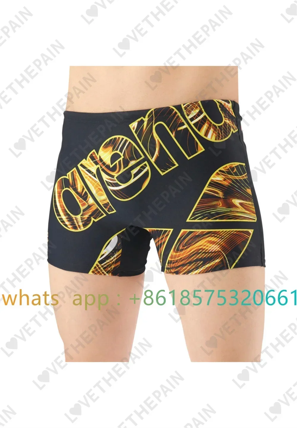 Men Jammer Training Swimwear Trunks Shorts Beach Tights Quick Dry Swimming Running Sports Surfing Swimsuit Summer Printing Pahts - view 2