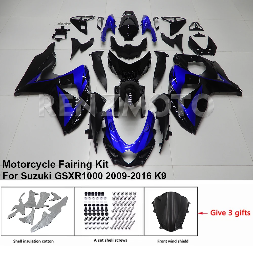 

S1009-115a For Suzuki GSXR 1000 2009-16 K9 K10 Fairing Motorcycle Set Body Kit Decoration Plastic Guard Plate Accessories Shell